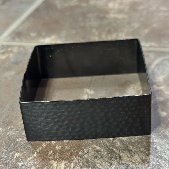 Silver square bangle - Picture 2 of 4